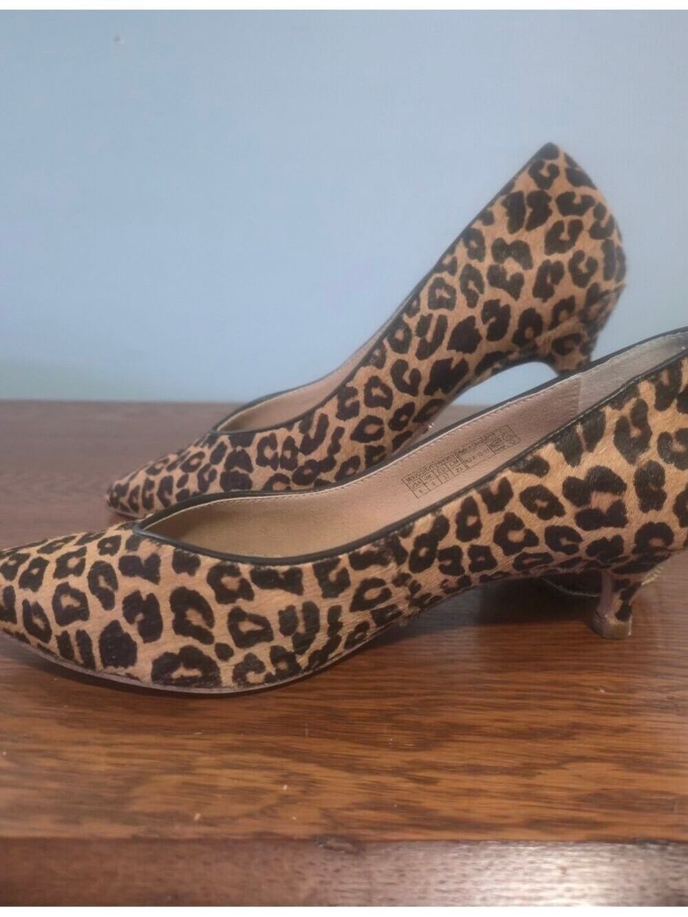 Vionic Women's JOSIE Leopard Kitten Heels Size 6